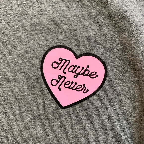 “Maybe Never” Forever 21 long-sleeved bodysuit - Picture 4 of 5